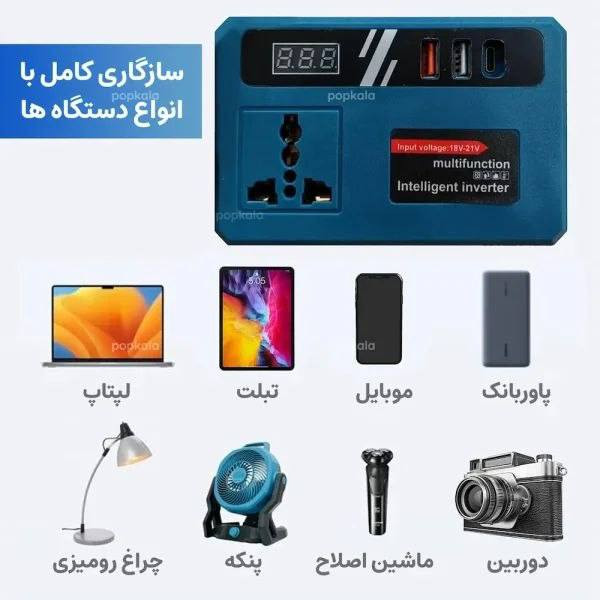 اینورتر هوشمند چندمنظوره 128 ولت | Intelligent Inverter