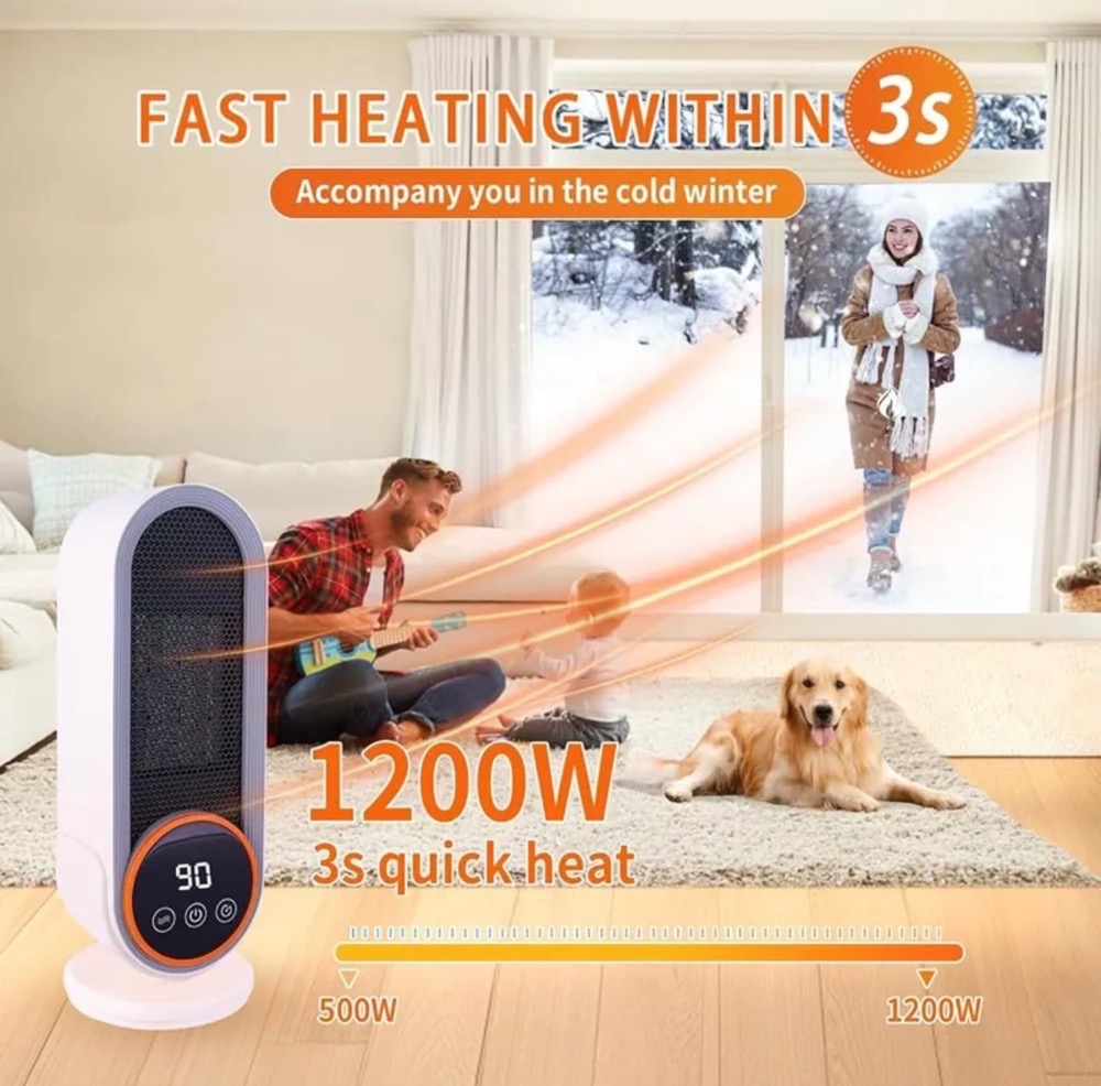 بخاری برقی 12000/هیتر رومیزی مدل E68S
